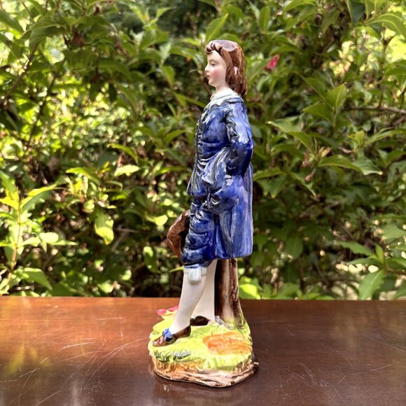 Vintage Blue Boy Figurine Porcelain Hand Painted Gainsborough Style Collectible - Picture 3 of 15